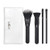 Royal & Langnickel Full Size MODA Pro Complete 5pc Makeup Brush Set with Pouch, Includes, Flat Powder, Blender, Concealer, and Shader, Black