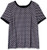Anne Klein Women's Size Plus Button Back TOP, Nantucket Grey/Oyster Shell Combo, 2X