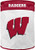 NCAA Wisconsin Badgers Canvas Laundry Basket with Braided Rope Handles