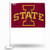 NCAA Rico Industries Car Flag including Pole, Iowa State Cyclones - Red