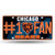 NFL Rico Industries #1 Fan Metal License Plate Tag, Chicago Bears