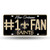 NFL New Orleans Saints #1 Fan Metal License Plate Tag