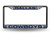 NFL Rico Industries Laser Cut Inlaid Standard Chrome License Plate Frame, Dallas Cowboys
