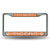 NCAA Rico Industries Bling Chrome License Plate Frame with Glitter Accent, Clemson Tigers