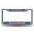 NCAA Rico Industries Bling Chrome License Plate Frame with Glitter Accent, Florida Gators NCAA Rico Industries Bling Chrome License Plate Frame with Glitter Accent, Florida Gators