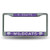 NCAA Rico Industries Bling Chrome License Plate Frame with Glitter Accent, Kansas State Wildcats