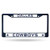 NFL Rico Industries Standard Chrome License Plate Frame, Dallas Cowboys