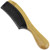 Evolatree Horn & Wooden Comb for Hair - Handmade Natural Wood Combs with Anti-static & No Snag - Smoothing Comb, Fine Tooth, Bulb Handle, 7"