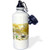 3dRose "Space Exploration shows a green alien astronaut with a rickety space craft" Sports Water Bottle, 21 oz, White