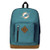 Officially Licensed NFL Miami Dolphins "Playbook" Backpack, Blue, 18" x 5" x 13"