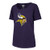 OTS NFL Minnesota Vikings Women's Slub Scoop Tee, Distressed Logo, Medium