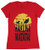 Disney The Lion King Hakuna Matata Trio Sunrise Silhouette Simba Timon and Pumbaa Juniors T-Shirt (Small) Red