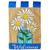 Briarwood Lane Mason Jar Burlap Spring Garden Flag Floral 12.5" x 18"