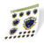 Kappa Kappa Psi Multiple Size Sticker Decal Laptop Water Bottle Car (Crest Sheet - Type 3)