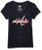OTS NHL Washington Capitals Women's Rival V-Neck Tee, Alternate Logo, Medium