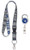 WinCraft Bundle 2 Items  Duke Blue Devils 1 Charcoal Lanyard and 1 Premium Badge Reel Id Holder
