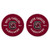 NCAA Legacy South Carolina Fighting Gamecocks Thirsty Car Coaster 2-Pack, One Size, Sandstone