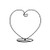 VORCOOL Heart-shaped Ornament Display Stand?Air Plant Stand/Flower Pot Stand Holder Iron Pothook Stand for Hanging Glass Terrarium (Heart)