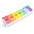 AUVON iMedassist Weekly Pill Organizer Arthritis Friendly, BPA Free Travel 7 Day Pill Box Case with Spring Open Design and Large Compartment to Hold Vitamins, Cod Liver Oil, Supplements and Medication