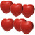 Stress Relief Squeezable Foam Heart Package of Six (6)