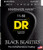 DR Strings Electric Guitar Strings, Black Beauties - Extra-Life Black Coated, 11-50