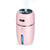 Epoch Making USB Car Humidifier, 200 Milliliter Mini Portable Humidifiers Air Purifier with 7 Colors LED Night Light, Quiet Operation, Adjustable Mist Modes for Travel Home Baby Office Car (Pink)