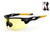 Kagogo Men's HD Night View Driving Glasses Anti-glare Rain Day Night Vision Cycling Sunglasses (Black/Yellow81)