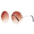 Pro Acme Womens Double Circle Metal Wire Frame Oversized Round Sunglasses (Brown)