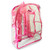 Clear Backpack Stadium Approved, 15" Heavy Duty Transparent See Through (Pink)
