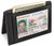 Slim Leather Bifold Front Pocket Wallet Credit Card Holder with 2 ID Window RFID Blocking - Black