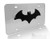 Elektroplate Batman Black Bat Stainless Steel 3D License Plate