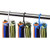 Dseap 3 Packs 360 Degree Rotating Twirl Tie Rack Adjustable Tie Belt Hanger Holder Hook Ties for Closet Organizer Storage.(Black+White+Blue)