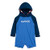 Hurley Baby Boys' Long Sleeve Hooded Coverall, Pacific Blue, 3M
