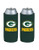 NFL Football 2015 Team Color Logo Tall Boy 24 oz Can Holder Cooler 2-Pack (Green Bay Packers)