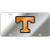 Craftique Tennessee Volunteers Mirror Laser Cut License Plate - Orange & Black T