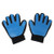 PLUSMI Pet Grooming Glove - Gentle Deshedding Brush Glove Efficient Pet Hair Remover Mitt and Massage Tool Perfect for Dogs & Cats with Long & Short Fur-1 Pair (Blue) PLUSMI Pet Grooming Glove - Gentle Deshedding Brush Glove Efficient Pet Hair Remover Mitt and Massage Tool Perfect for Dogs & Cats with Long & Short Fur-1 Pair (Blue)