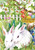 Morigins - Easter Garden Bunny Eggs Decorative Double-Sided Spring Flag 12.5" x 18"