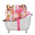 Spa Luxetique Spa Gift Basket, Rose Bath Gift Baskets, Bath Gifts for Women, Luxury 8 Pcs Home Bath Gift Set Includes Bath Bombs, Bath Salts, Bubble Bath, Body Lotion, Best Gift Set for Women.