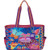 Laurel Burch Medium Tote, 15 by 4 by 10-Inch, Cats with Butterflies