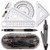 Compass Set, Muscccm Compass for Geometry Math Geometry Kit 8 Pieces - Student Supplies Drawing Compass, Protractor, Rulers, Pencil Lead Refills, Pencil, Eraser for Students and Engineering Drawing