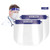 Safety Face Shield 2 PCS, All-Round Protection Cap Plastic Face Shield Safety Face Shield Full Face Shield for Men and Women Anti-Fog, Anti-saliva, Anti-Spitting Hat Cover Outdoor