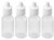 24 PCS Clear Empty Refillable Plastic Squeezable Eye Drop Dropper Bottle Liquid Medicine Container with Screw Cap Essential Oil Container Bottles 15ML