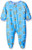 NBA Newborn Nuggets Sleepwear All Over Print Zip Up Coverall, 6-9 Months, Light Blue