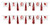 Beistle 70065 XOXO Tassel Streamer, 13" x 6' White/Red