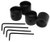 4pcs Black Metal Electric Guitar Bass Tone Volume Knob Dome Speed Control Knobs with Wrench