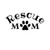 Rescue Mom Paw Print NOK Decal Vinyl Sticker |Cars Trucks Vans Walls Laptop|Black|7.5 x 3.5 in|NOK384