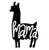 Mama Llama MKR Decal Vinyl Sticker |Cars Trucks Vans Walls Laptop|Black|5.5 x 3.5 in|MKR1039