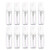 BuQiuRen 50ML Empty Bottle Travel Soap Bottle, Mini Plastic Foam Dispenser Bottle, Foaming Soap Pump Dispenser & BPA Free for Travel, Cleaning, Cosmetics Packaging - 10 Pcs