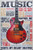 Music Inspires Me, Metal Tin Sign, Vintage Style Wall Ornament Coffee & Bar Decor, Size 8" X 12"