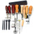 Yang Yao Leather Carft Punch Tools Kit 18pcs Stitching Carving Working Sewing Saddle Groover Leather Craft DIY Tool